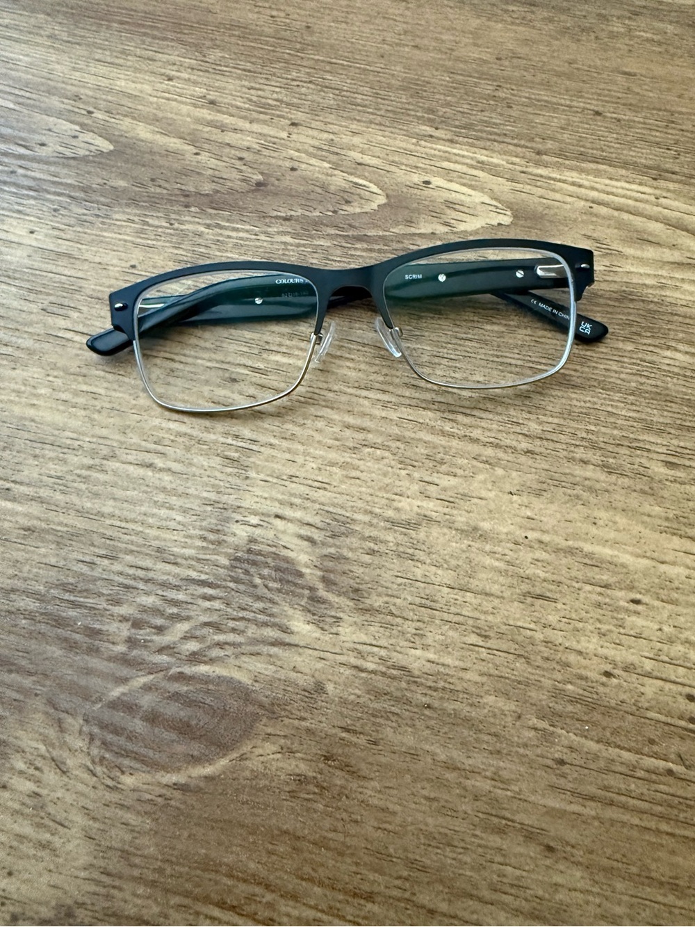 Colors by Alexander Julian Scrim Black Eyeglasses FRAMES ONLY 52-16-140 Full Rim